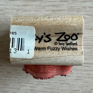 New Vintage Suzy's Zoo Wooden Rubber Stamp Yellow Spring / Easter Chick by Rubber Stampede Warm Fuzzy Wishes 613A