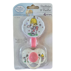 Vintage 2006 New Precious Moments Pacifiers 3-Pack or 2-Piece Pacifier with Clip / Holder 6+ Months