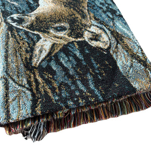 48" x 60" Buck & Doe Woven Blanket by Milette