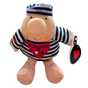 Vintage Valentine Ziggy Plush Rag 7" Doll PRISONER OF LOVE 1993 Collectible Stuffed Soft Toy By Tom Wilson