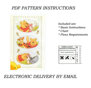 Vintage New Rare Disney's Watercolous - Winnie the Pooh & Friends Limited Edition Counted Cross Stitch Kit or PDF Chart Pattern Instructions Debbie Minton D191
