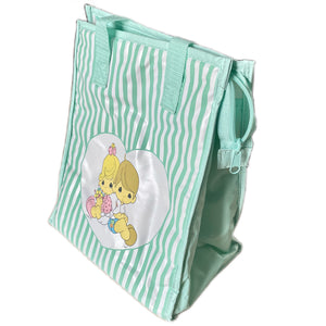 New Vintage Precious Moments Green Unisex 13-Piece Diaper Bag and Keepsake Pillow Gift Set 2002 Baby Shower or New Baby