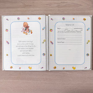 Livre de souvenirs vintage de 1995 pour bébé, souvenirs des trois premières années de bébé, cadeau de baby shower par Hallmark Cards Notre précieux bébé