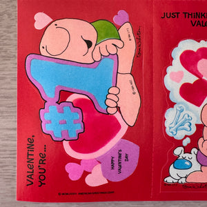 Vintage Ziggy Valentine 4” Cards with Sticker & Envelopes 4 CT Tom Wilson Comic Collectible