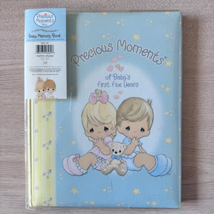 Libro de recuerdos para bebés Precious Moments de Stepping Stones, de 2004, sobre los primeros años del bebé. Recuerdo para baby shower. Regalo para niño y niña y osito de peluche. Nuevo con defectos. Libro 2