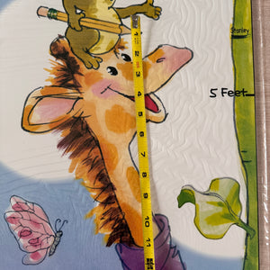 Vintage Rare Suzy's Zoo Giant Growth Chart Bulletin Board Set 34" x 6 Ft  Classroom Student Teacher Product