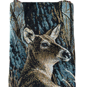 48" x 60" Buck & Doe Woven Blanket by Milette