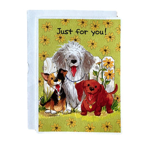 Mini carte postale vintage avec enveloppe cadeau Suzy's Zoo 2,5" x 3,375"