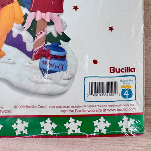 Disney Winnie The Pooh's Mail & Mailbox 18" Felt Stocking Kit with Sequins, Beads, Embroidery Vintage Rare Personalized DIY Craft