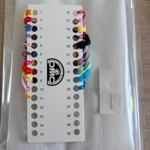 Kit de punto de cruz contado o instrucciones de patrón en PDF del desfile de amigos y polluelos de Winnie The Pooh de Disney, vintage y raro, para recuerdo, registro de anuncio de nacimiento de bebé, puntadas de diseñador H80