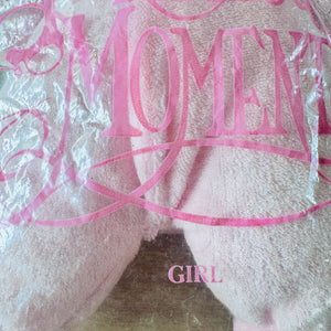 Vintage Precious Moments Terry Cloth Soft Plush Baby Doll 1995 Dakin Avon Lovey Pink Girl Collectible Beanbag Stuffed Toy 10"