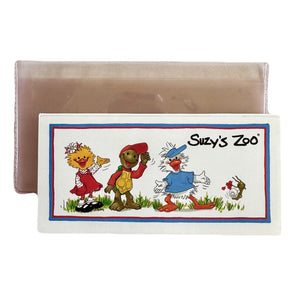 Vintage New Suzy’s Zoo Checking Transaction Register with Plastic Sleeve 1998 Checkbook Accessory