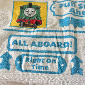 Vintage Thomas the Train & Friends Kids Beach Bath Towel 28" x 55" Pre-Owned 2001