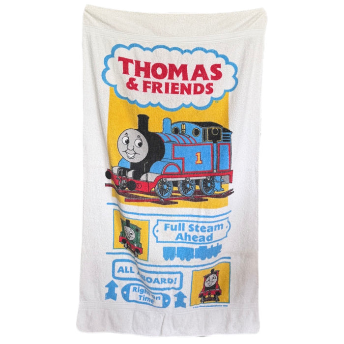 Vintage Thomas the Train & Friends Kids Beach Bath Towel 28" x 55" Pre-Owned 2001