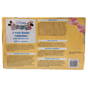 Biberons Disney Babies vintage neufs et rares 9 oz - Lot de 6 Mickey Minnie Mouse Dog Pluto 6-18 mois Biberons à débit rapide