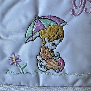 Vintage Rare New Precious Moments Style Pink Girl a Pet Small Diaper Bag Elegant Kids 2000 Baby Shower Gift