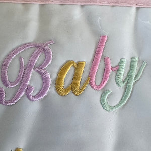 Vintage Rare New Precious Moments Style Pink Girl and Puppy Small Diaper Bag Elegant Kids 2000 Baby Shower Gift