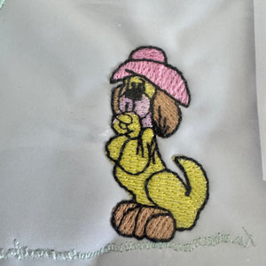 Vintage Rare New Precious Moments Style Pink Girl and Puppy Small Diaper Bag Elegant Kids 2000 Baby Shower Gift