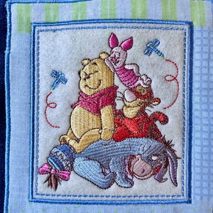 Elegant New Vintage Disney Baby Winnie The Pooh & Friends Navy Blue Small Mini Diaper Bag