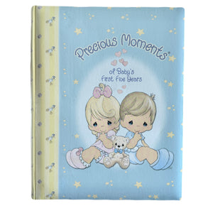 Vintage New 2000 Precious Moments Baby Memory Book of Baby's First Years by Stepping Stones Keepsake Baby Shower Gift Boy Girl & Teddy Bear