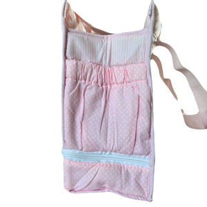 Vintage Rare New Precious Moments Style Pink Girl and Puppy Small Diaper Bag Elegant Kids 2000 Baby Shower Gift
