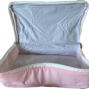 Vintage Rare New Precious Moments Style Pink Girl and Puppy Small Diaper Bag Elegant Kids 2000 Baby Shower Gift