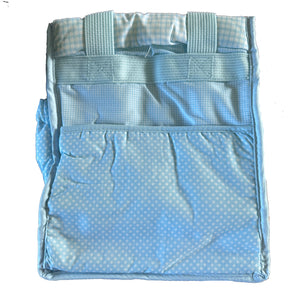 Vintage Rare New Precious Moments Style Blue Boy with Puppy Small Diaper Bag Elegant Kids 2000 Baby Shower Gift