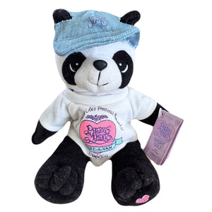 Vintage Precious Moments 9" Bébé Fille Peluche Poupée Chiffon Doux Rose Coton Pyjama &amp; Chapeau Peluche Jouet PAL