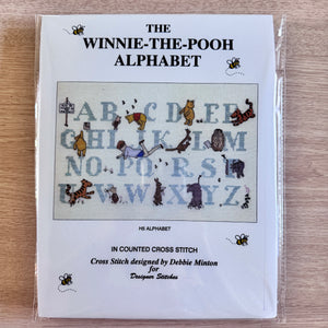 Vintage Classic Design New Winnie-The-Pooh Alphabet Counted Cross Stitch Kit or PDF Pattern Chart Instructions H5 by Debbie Minton Designer Stitches