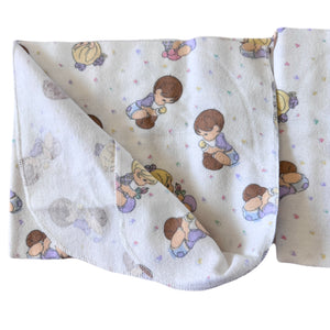 Manta de franela para recibir a los bebés con ositos de Precious Moments, 30" x 30"