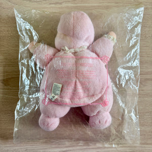 Vintage Precious Moments Terry Cloth Soft Plush Baby Doll 1995 Dakin Avon Lovey Pink Girl Collectible Beanbag Stuffed Toy 10"
