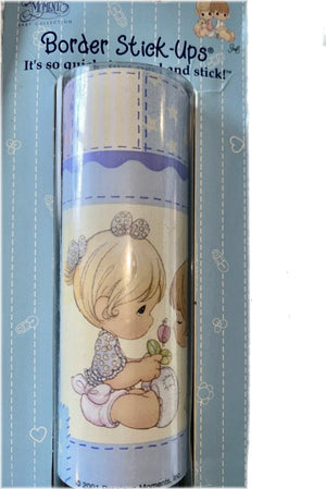 Vintage Precious Moments Wall Border Peel & Stick Patchwork Babies Child Nursery Boys & Girls