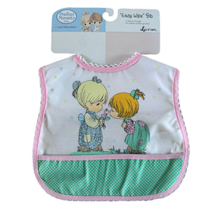 Lot de 5 bavoirs pour bébé garçon en coton doux et tissu éponge, bleu