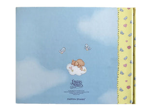 Vintage Rare New Precious Moments Baby Memory Record Fill-In Book of Baby's First Years Sleeping on a Moon Photo Keepsake by Stepping Stones 2000