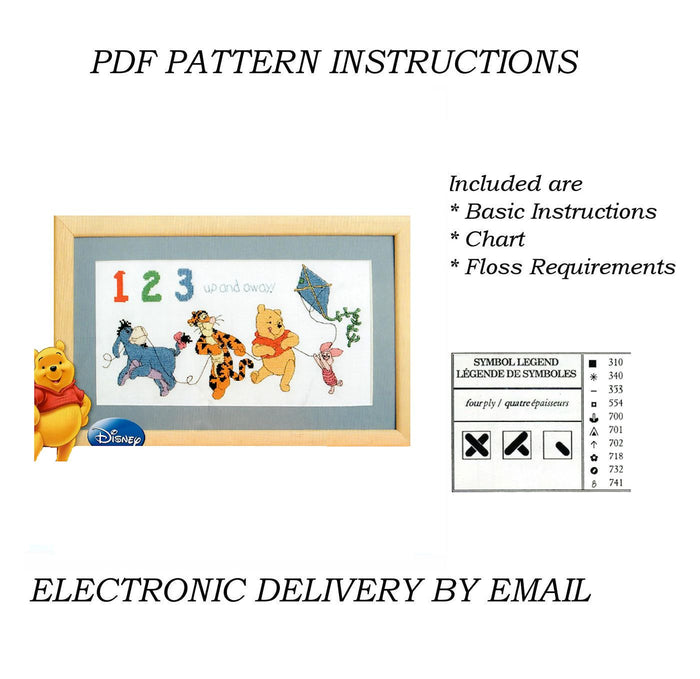 Winnie The Pooh & Pals At Play Nursery Numbers 123 Up and Away