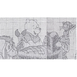 Rare Disney Winnie The Pooh Rock-A-Bye Baby Birth Sampler Counted Cross Stitch PDF Pattern Chart Instructions Debbie Minton Designer Stitches 1999