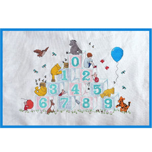 Vintage Classic Winnie The Pooh Numbers Counted Cross Stitch Kit or PDF Pattern Chart Instructions H6 by Debbie Minton Designer Stitches