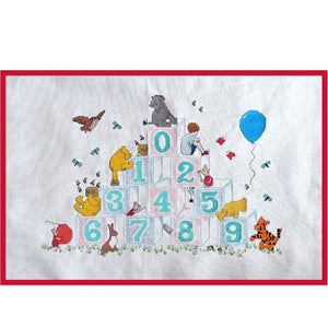 Vintage Classic Winnie The Pooh Numbers Counted Cross Stitch Kit or PDF Pattern Chart Instructions H6 by Debbie Minton Designer Stitches