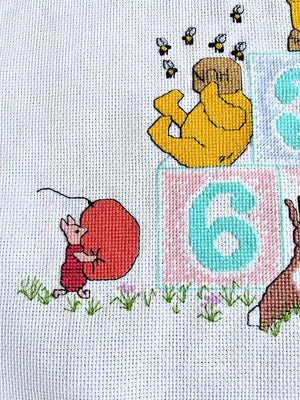 Vintage Classic Winnie The Pooh Numbers Counted Cross Stitch Kit or PDF Pattern Chart Instructions H6 by Debbie Minton Designer Stitches