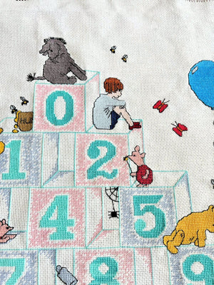 Vintage Classic Winnie The Pooh Numbers Counted Cross Stitch Kit or PDF Pattern Chart Instructions H6 by Debbie Minton Designer Stitches