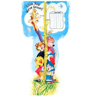 Vintage Rare Suzy's Zoo Giant Growth Chart Bulletin Board Set 34" x 6 Ft  Classroom Student Teacher Product