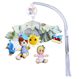NUEVO Móvil musical vintage Precious Moments para cuna de bebé Precious Babies - Niños y animales Niño Niña Pájaro Mariposa y sol