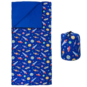 Saco de dormir infantil Galaxy Outer Space Blue de 3 piezas para niños