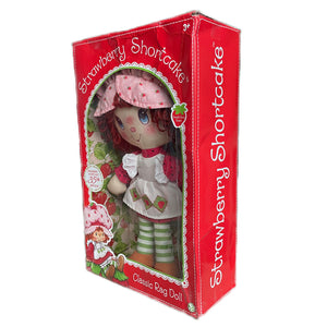 Classic Strawberry Shortcake Stuffed Rag Doll Plush Toy Vintage Retro 1980's Look 14" Yarn Hair Bridge Direct 35th Birthday 2015, 2016 or 2019, 2021 Basic Fun