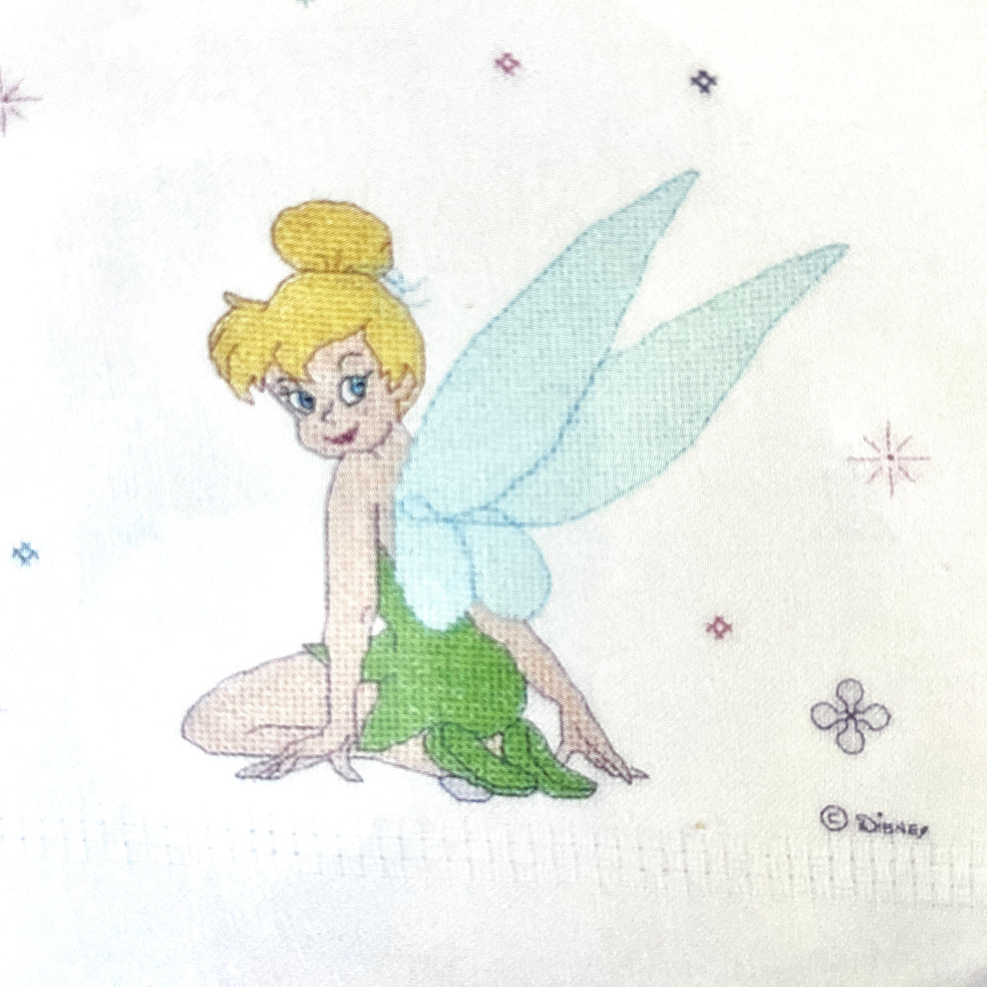 Vintage Disney Fairies Tinker Bell Counted Cross Stitch Baby Blanket A – KidsRoomTreasures.com vintage-disney-fairies-tinker-bell-counted-cross-stitch-baby-blanket-a-kidsroomtreasures-com