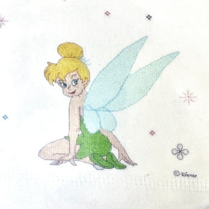 Vintage Disney Fairies Tinker Bell Counted Cross Stitch Baby Blanket Afghan Kit or PDF Chart Pattern Instructions Keepsake Gift Blanket Pre-Fringed 34" x 43" Janlynn 2007