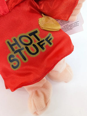 Rare New Vintage Ziggy Valentine's Day Love HOT STUFF Plush Message Doll Messenger Stuffed Toy 7" in a Red Devil Costume 2005 Collectible by Russ / Tom Wilson