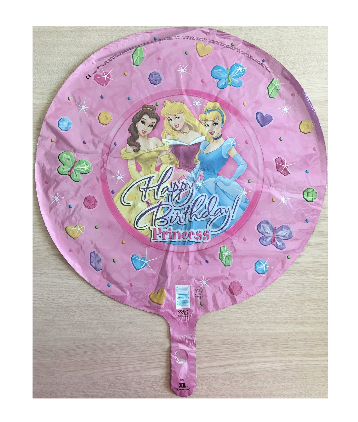 49pcs Disney Princess Aurora Foil Balloon Set 40inch Pink Number