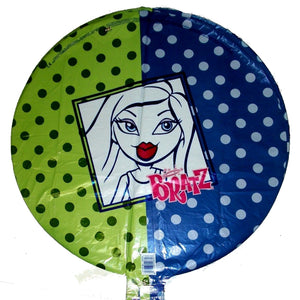 Bratz Polka Dot 18" Birthday Party Balloon - Blue & Green