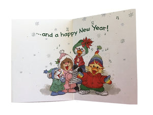 Suzy's Zoo Merry Christmas Carolers Holiday Greeting Card 5" x 7"
